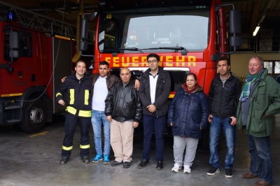 Flüchtlinge besuchten Freiwillige Feuerwehr Remagen